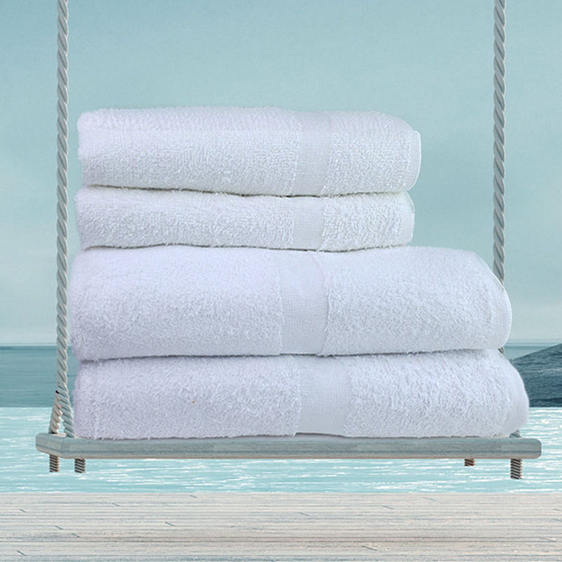 Freedom Classic Borderless-XL Bath Towels-White 27 x 58 3 Dz