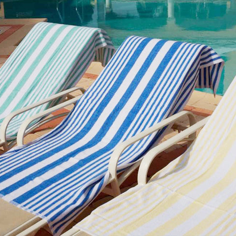 Tropical Stripe Pool Towels